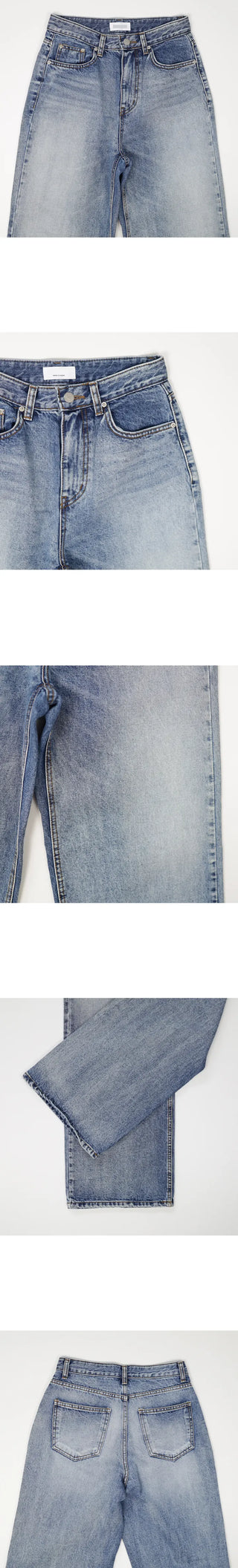 medium washing pants