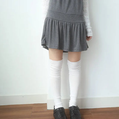 wave ribbed socks