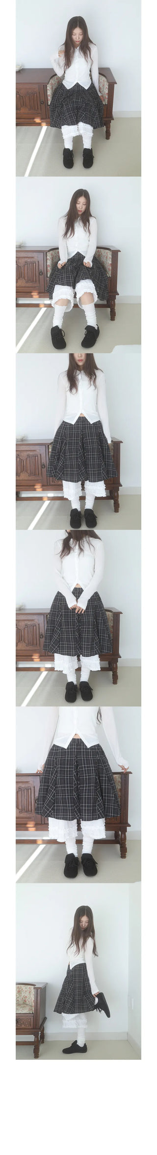omio check skirt