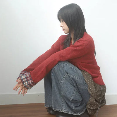 timi check cardigan