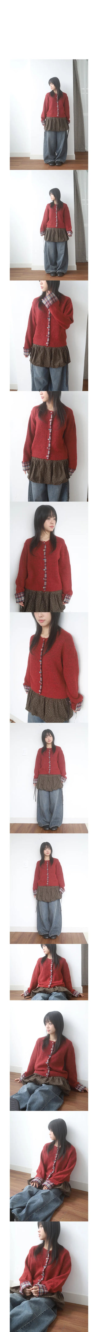 timi check cardigan