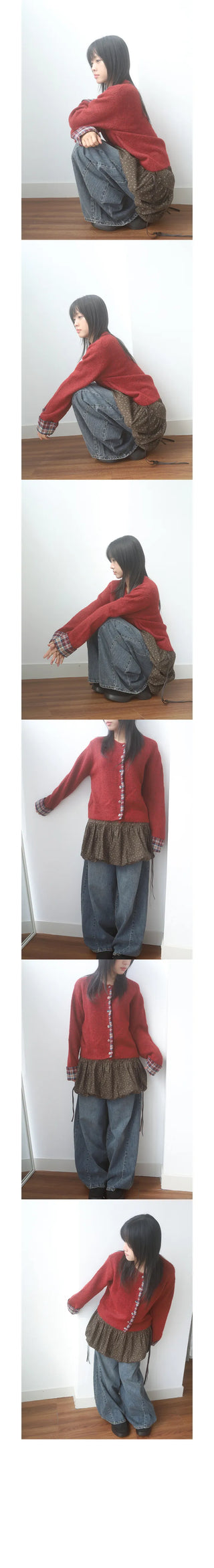 timi check cardigan