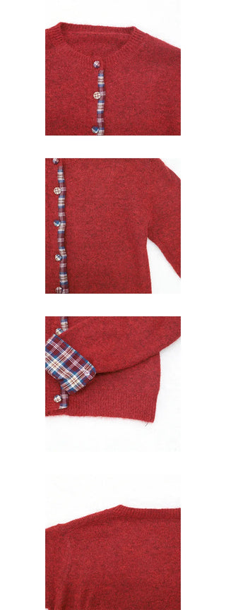 timi check cardigan