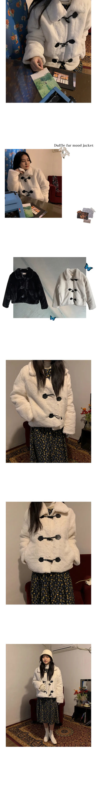 duffle fur mood jacket