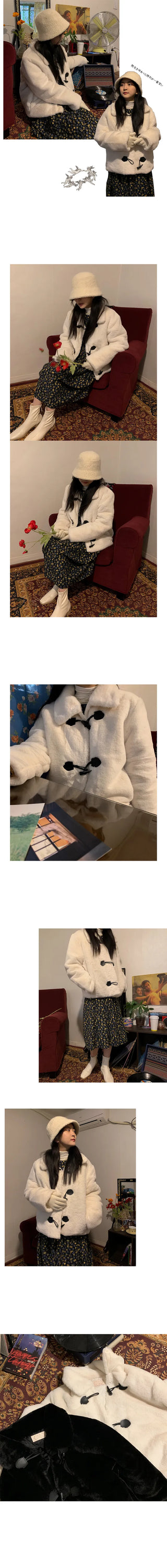 duffle fur mood jacket