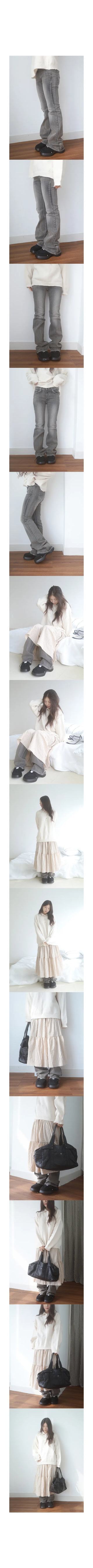 kumori boot-cut pants