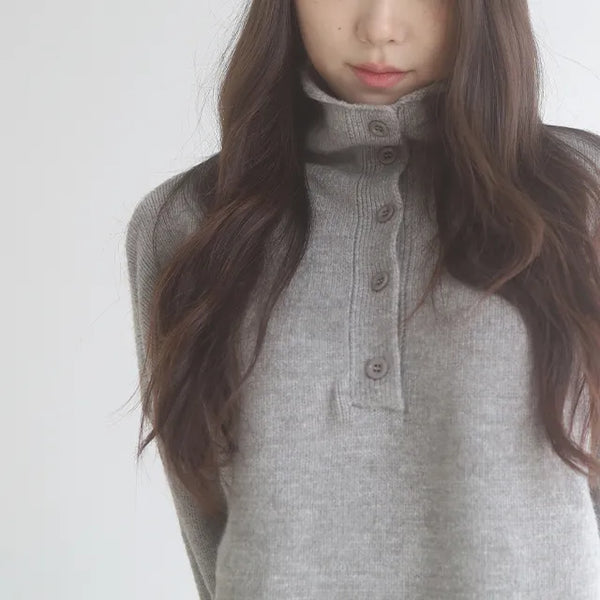 nuku button knit