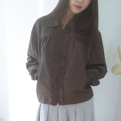 rumuka frill zipup