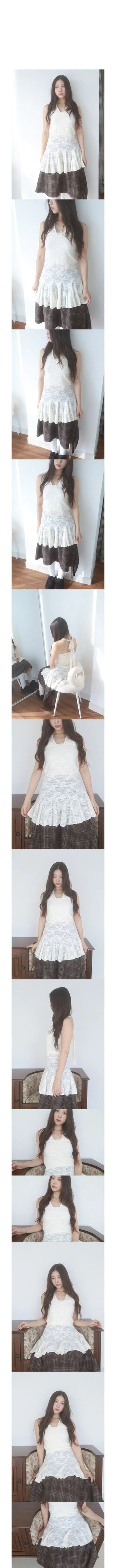 nuori lace halter dress