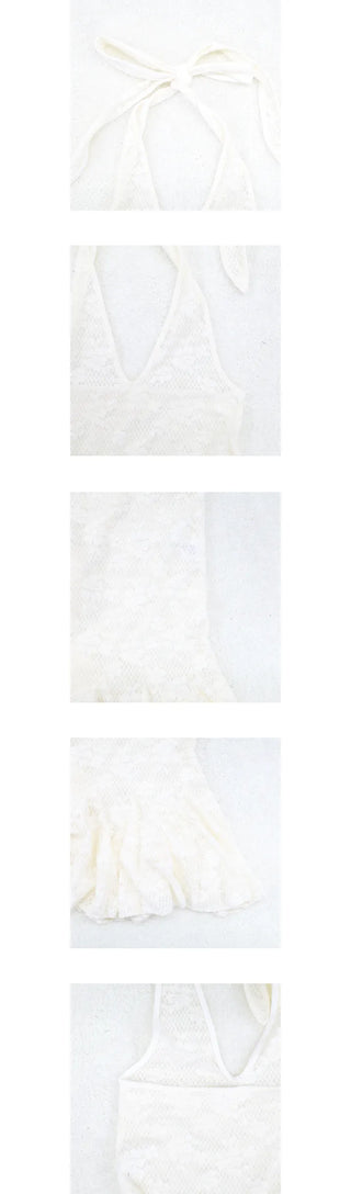 nuori lace halter dress