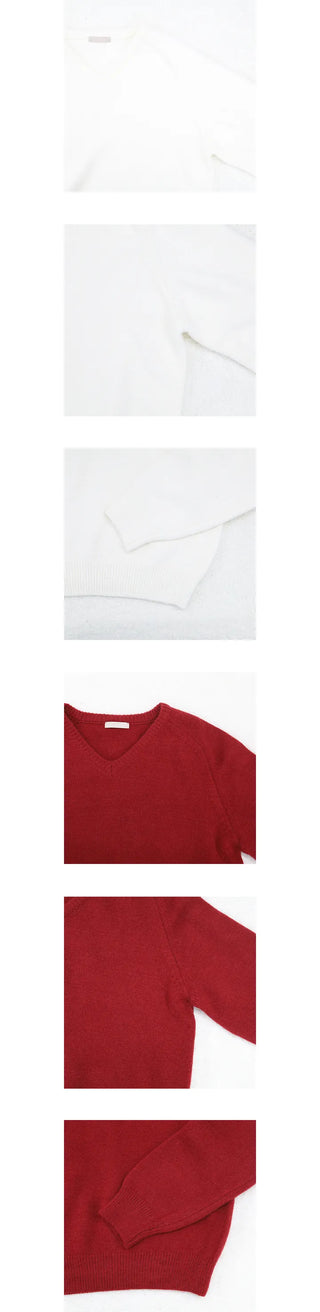 v-neck mino knit