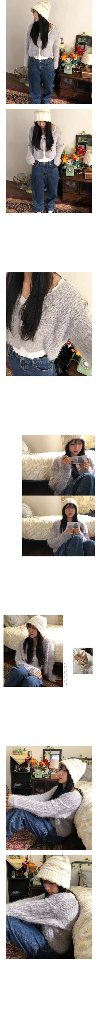 solsol button cardigan