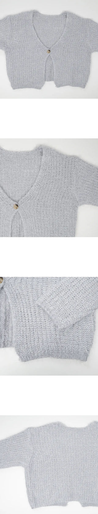 solsol button cardigan