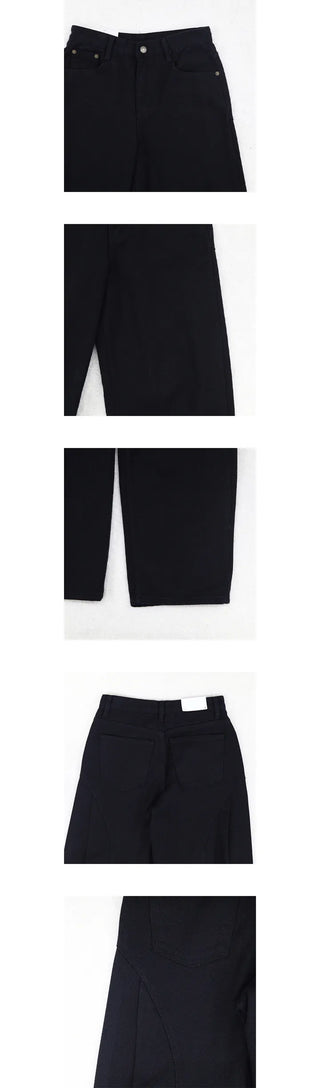 back pintuck wide pants