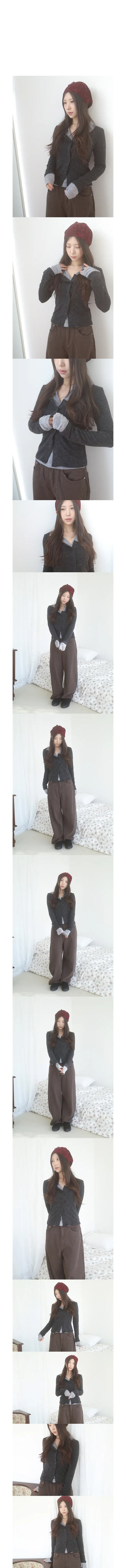 tona button cardigan