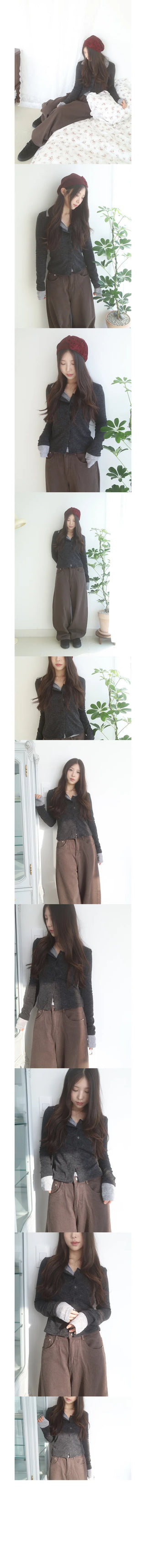 tona button cardigan