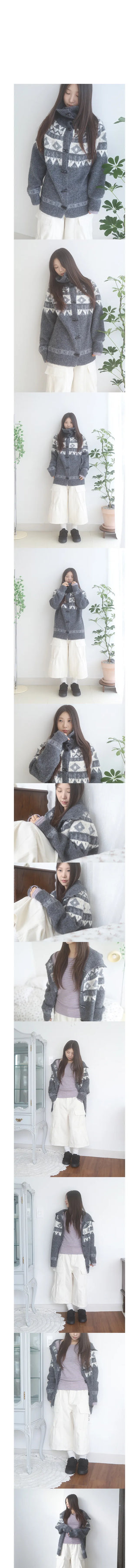 amone duffle cardigan