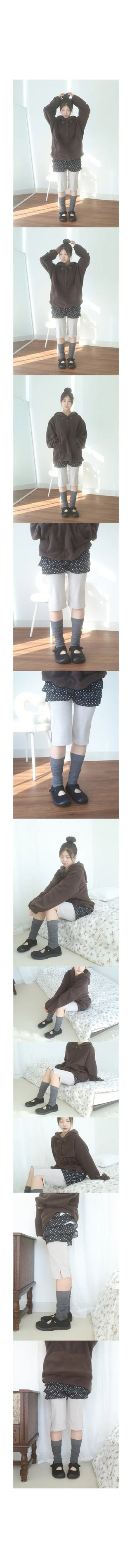 slit ribbed leggings