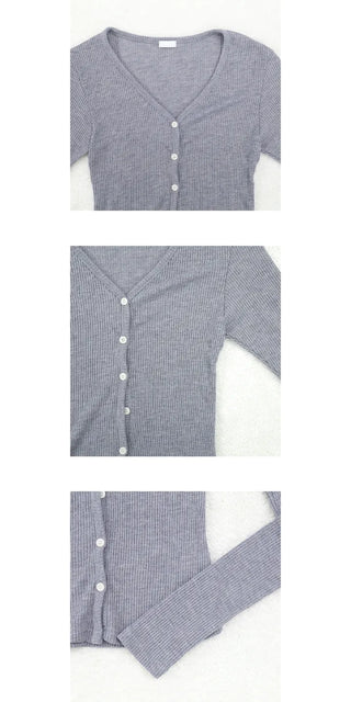 lorea button cardigan