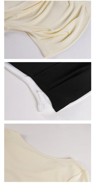 Off-shoulder slim top