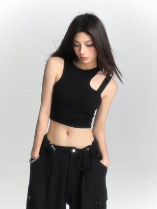 Sleeveless camisole crop vest