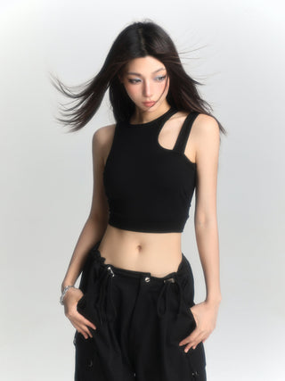 Sleeveless camisole crop vest