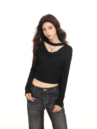 Halter neck slim fit crop top