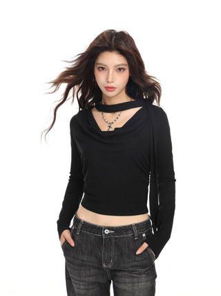 Halter neck slim fit crop top