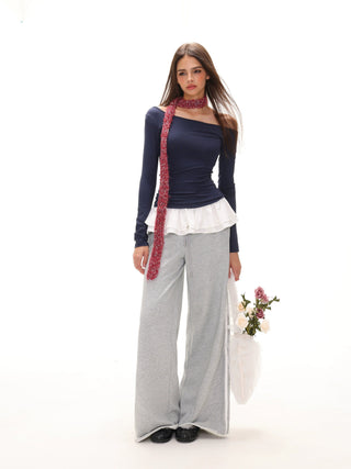 One shoulder slim fit top