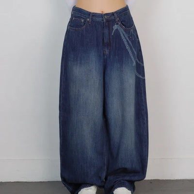 Chain Stud Wide Pants