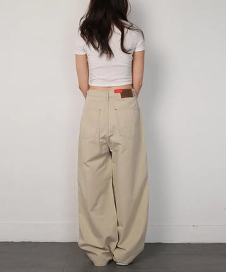 Handle Stitch Wide Pants