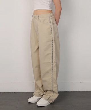 Handle Stitch Wide Pants
