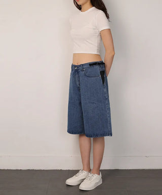 Mesh Wing Half Jeans