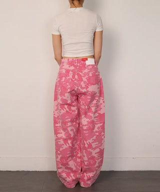 Pink Camo Wide Pants