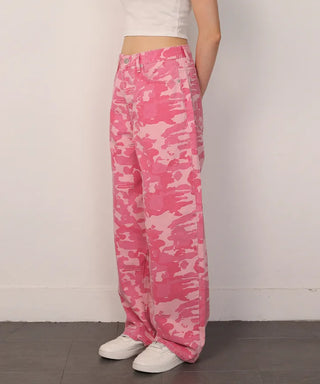 Pink Camo Wide Pants