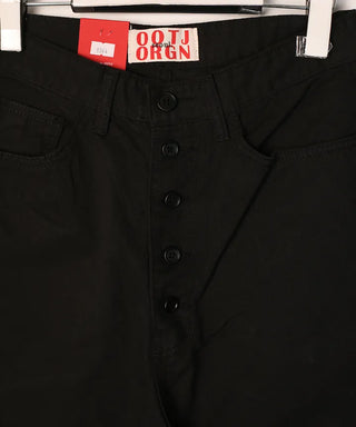 Summer Button-Up Cotton Wide Pants