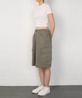 Lip Cargo Bermuda Pants