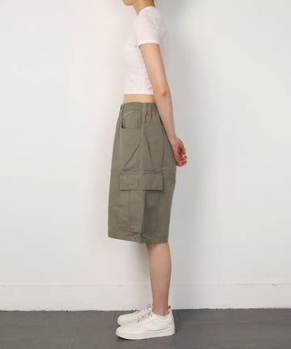 Lip Cargo Bermuda Pants