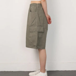 Lip Cargo Bermuda Pants