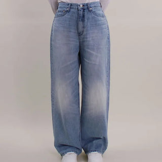 Nudie Cat Light Blue Wide Pants