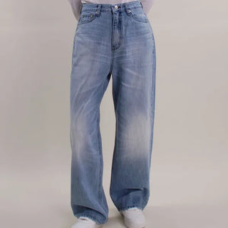 Nudie Cat Light Blue Wide Pants