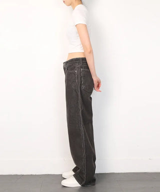 Heavy Worm Golden Wide Pants