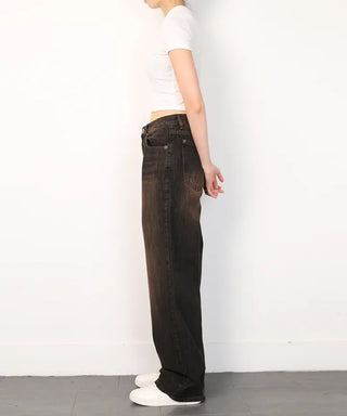 Heavy Worm Golden Wide Pants