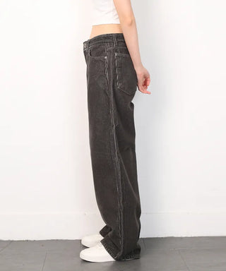 Heavy Worm Golden Wide Pants