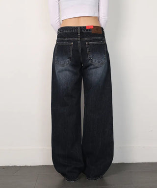 New Low Straight Denim Pants