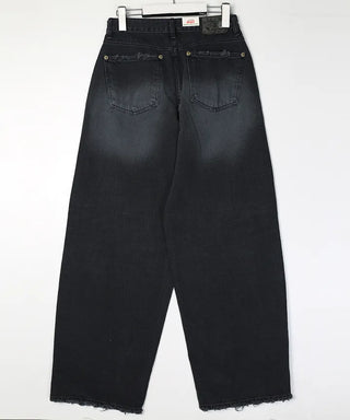 Vintage Black Dyed Wide Pants