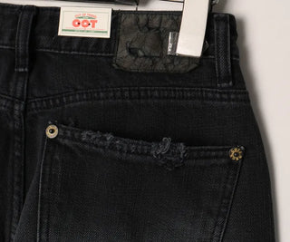 Vintage Black Dyed Wide Pants