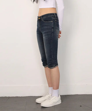 Shirring Capri Pants