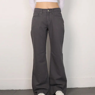 Cotton Middle Straight Bootcut