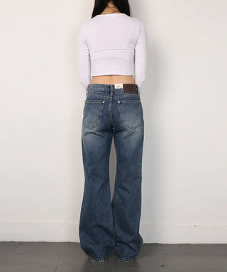 Jet Blue Mid-Rise Pants